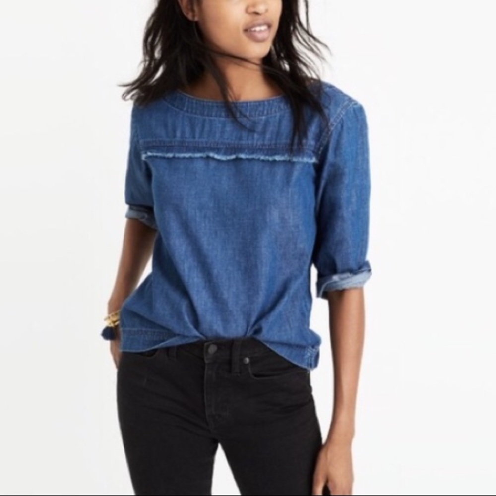 Madewell Chambray Top